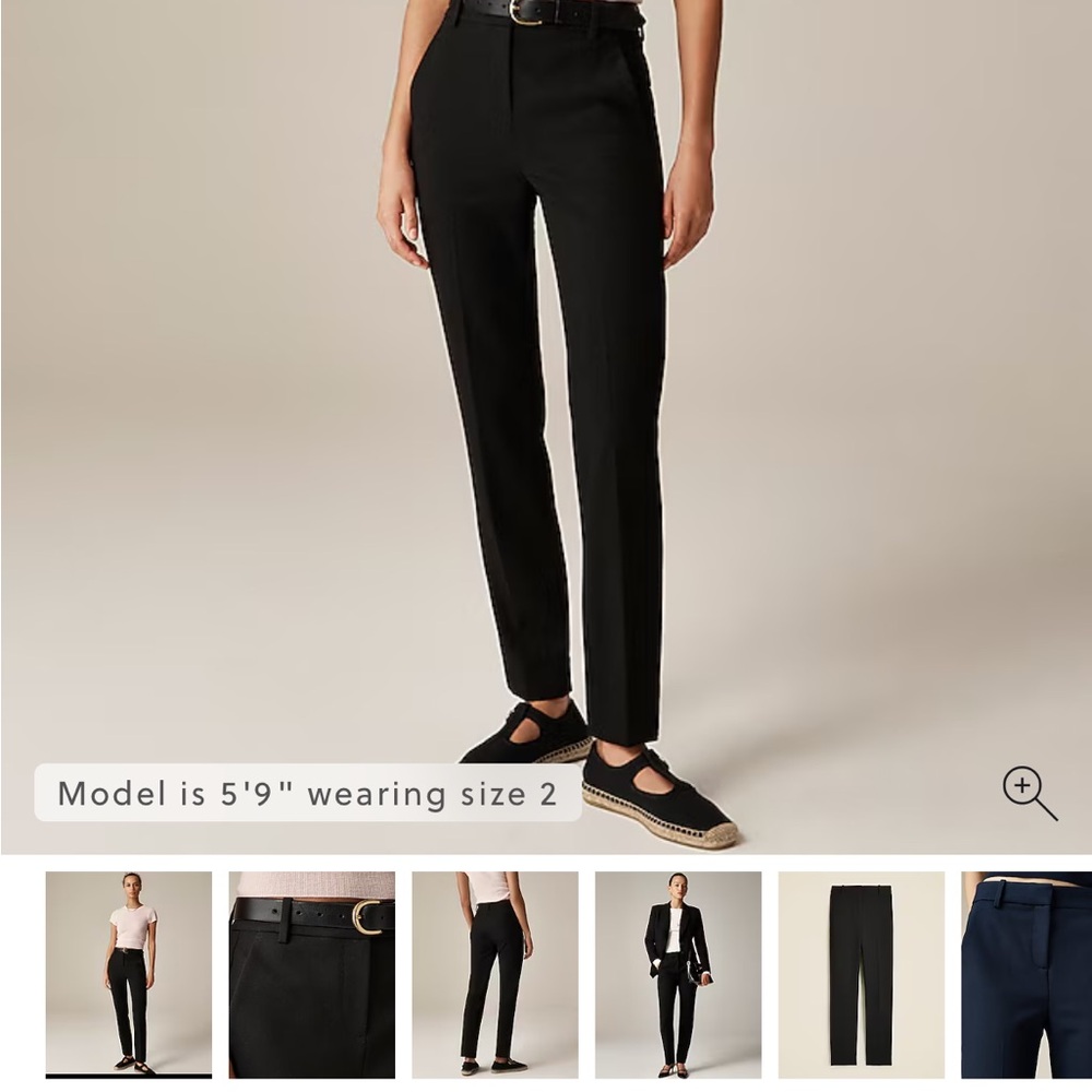 J. Crew Classic Black Women's Trousers